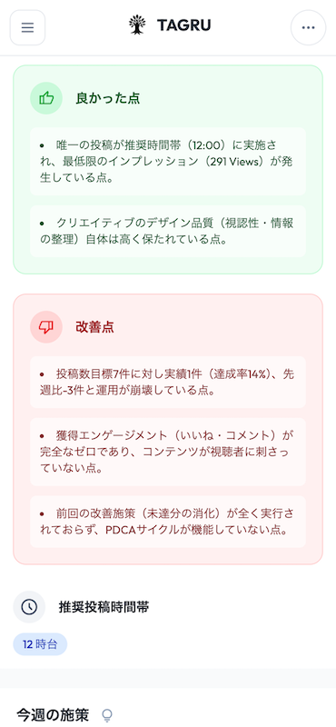 ログイン後の画面スクリーンショット 1